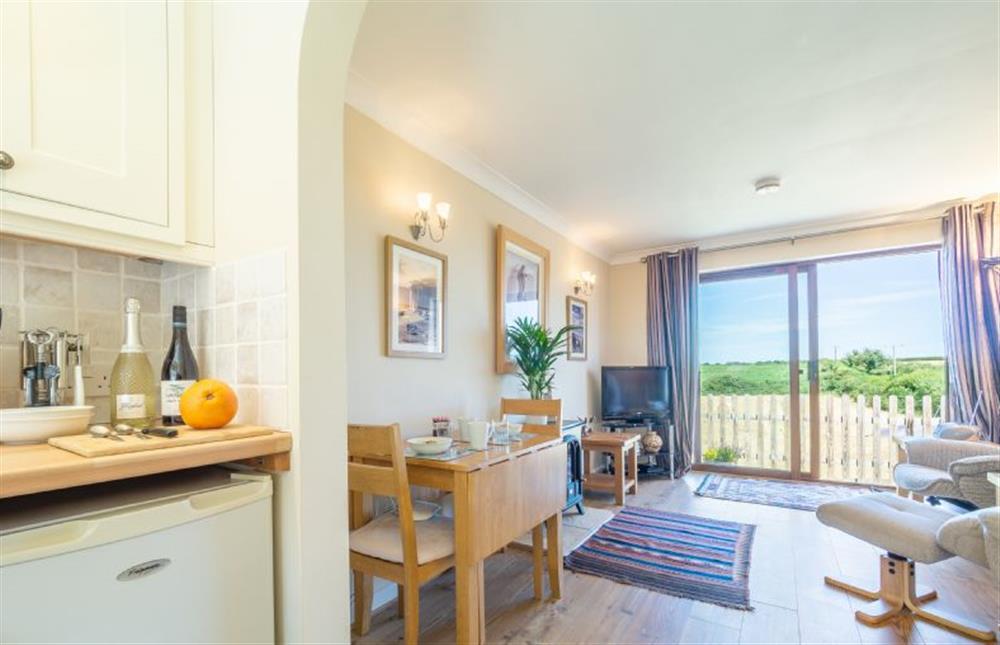 Ground floor: Kitchen through to the sitting room at Little Emmaus, Cley-next-the-Sea near Holt