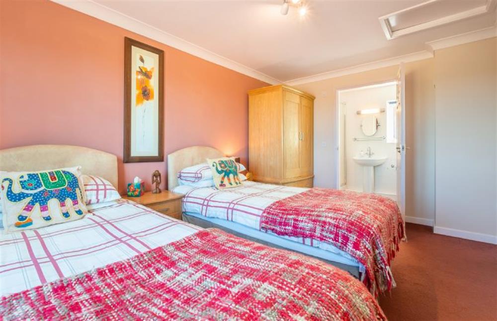 Ground floor: Master bedroom with en-suite shower room at Little Emmaus, Cley-next-the-Sea near Holt