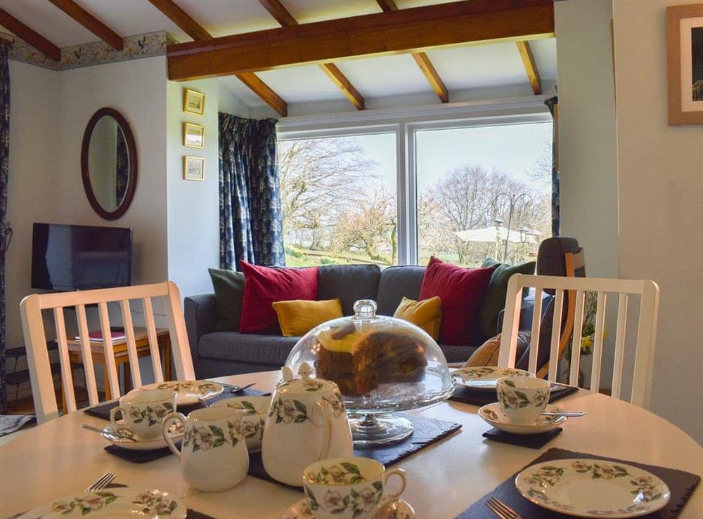 Living room/dining room at Little Folly in Winsford, Somerset