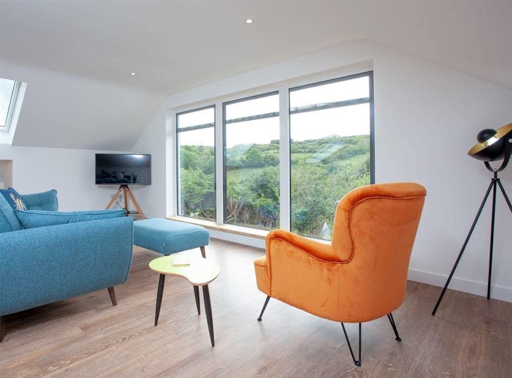 Living area at Little Foxes in Perranporth, Cornwall