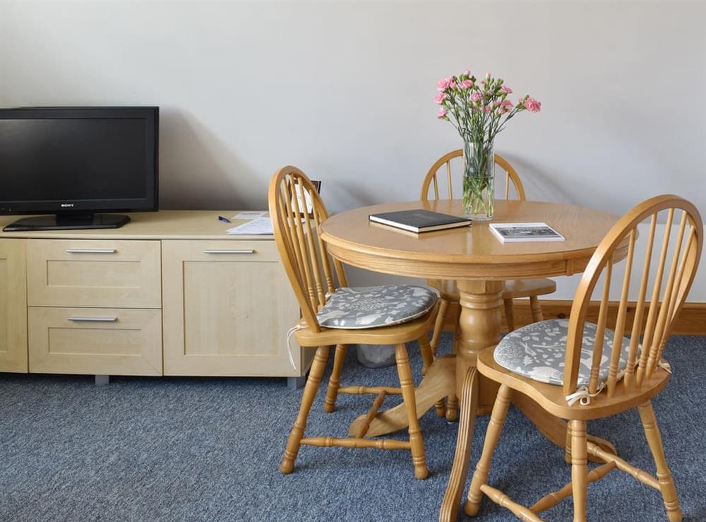 Attractive dining area at Little Glebe in Folke, near Sherbourne, Dorset