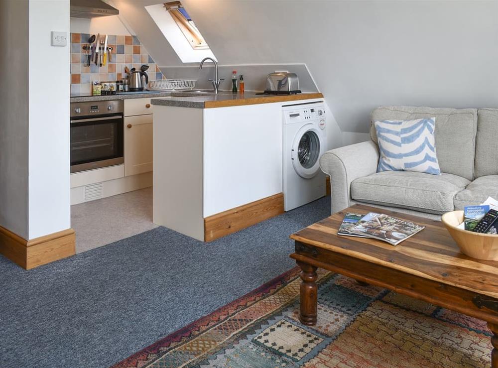 Convenient open-plan living space at Little Glebe in Folke, near Sherbourne, Dorset