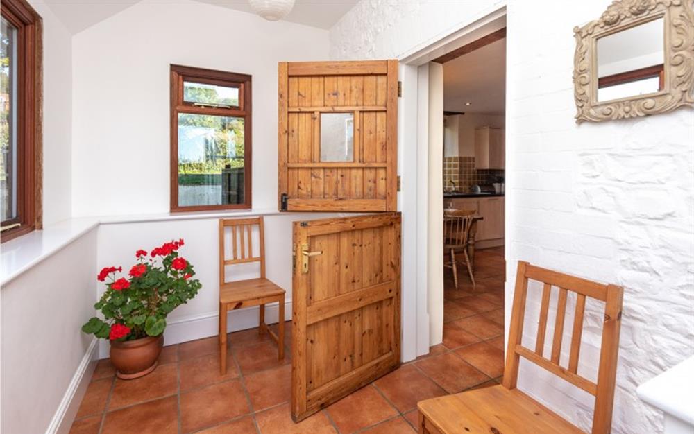 Quirky stable door at Little Goyle Cottage in Lyme Regis