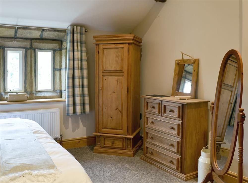 Traditional double bedroom at Little Grans Cottage in Ickornshaw, near Cowling, North Yorkshire