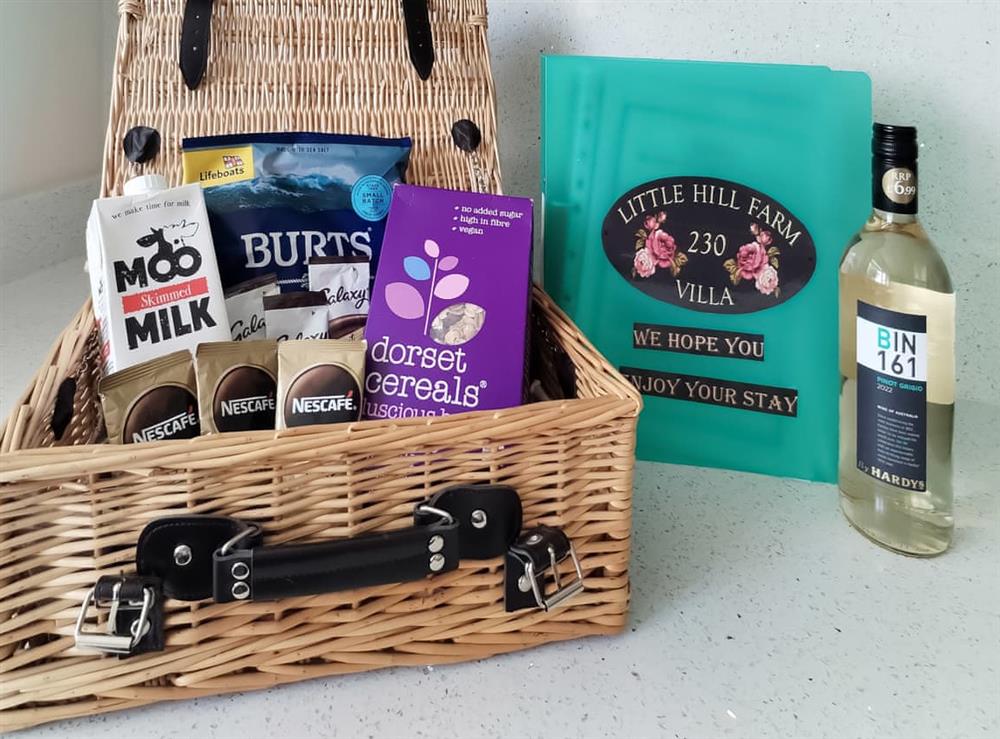 Welcome pack at Little Hill Farm Villa in Ringwood, Dorset