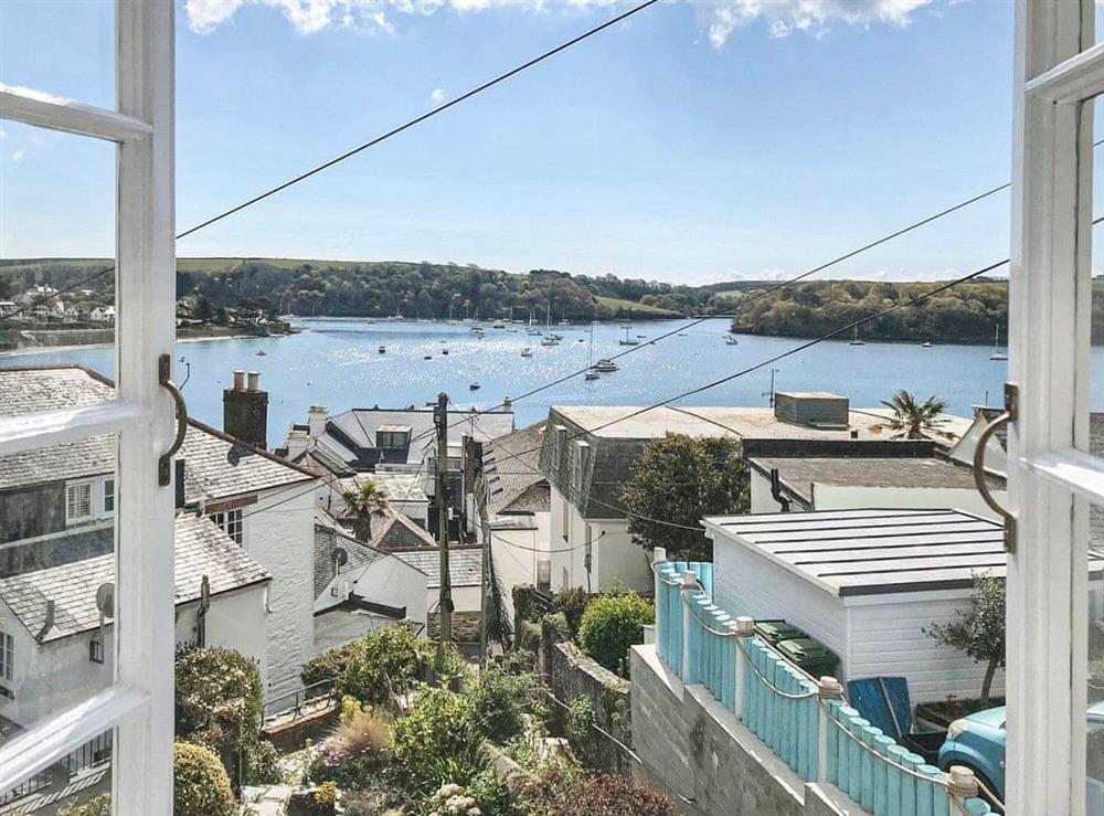 View from Bedroom window at Little Hill in St Mawes, Cornwall