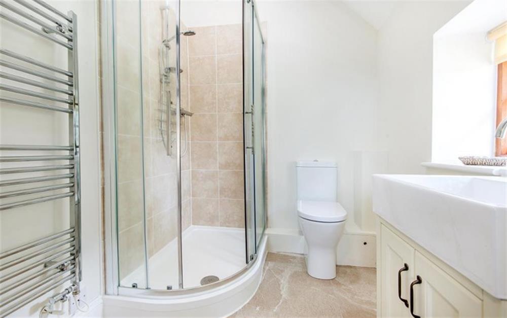 En-suite shower room to the bedroom at Little Kershay in Bridport