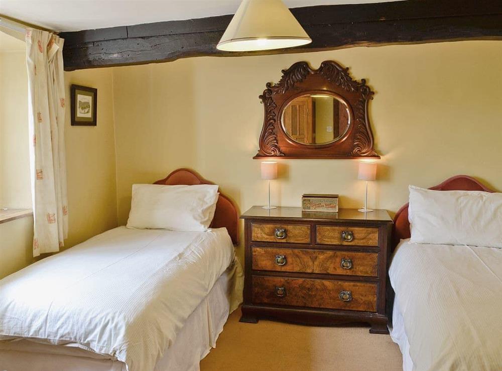 Twin bedded room at Little Knott in Blawith, near Coniston, Cumbria