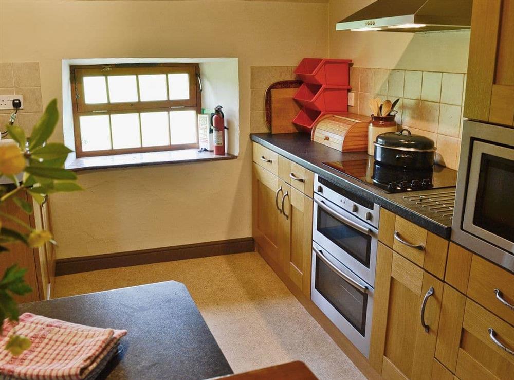 Well equipped kitchen at Little Knott in Blawith, near Coniston, Cumbria