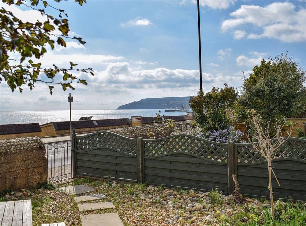Private front garden just a short hop from the beach at Little Lismoy in Sandown, Isle of Wight