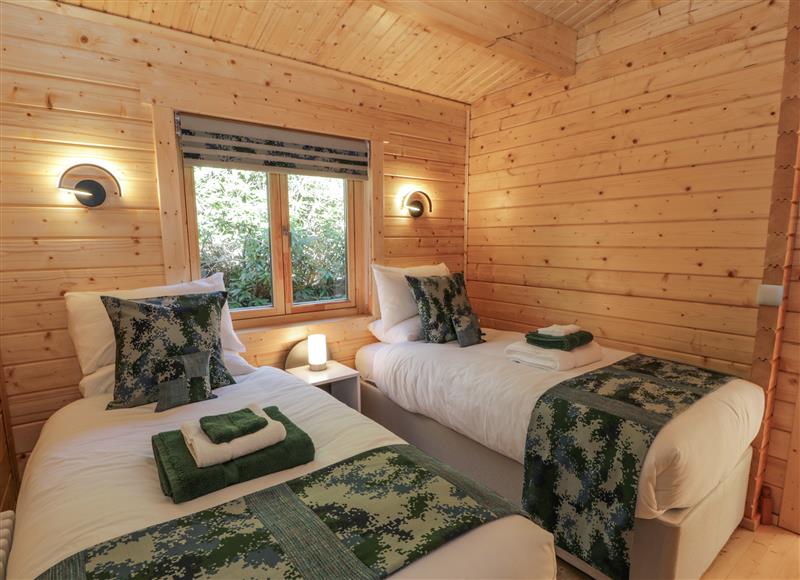 One of the 2 bedrooms at Little Lodge, Balminnoch near Glenluce