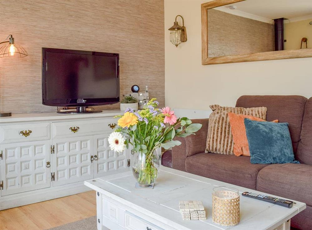 Living room at Little Lodge in Walcote, near Lutterworth, Leicestershire