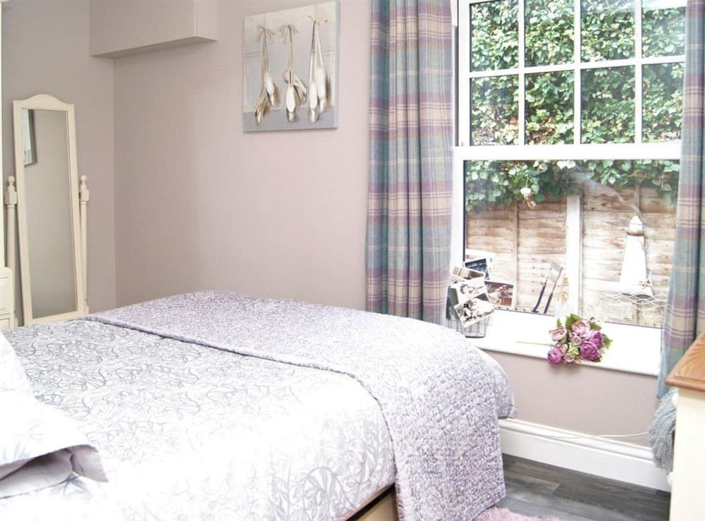 Comfortable double bedroom at Little Lodge in West Mersea, near Colchester, Essex