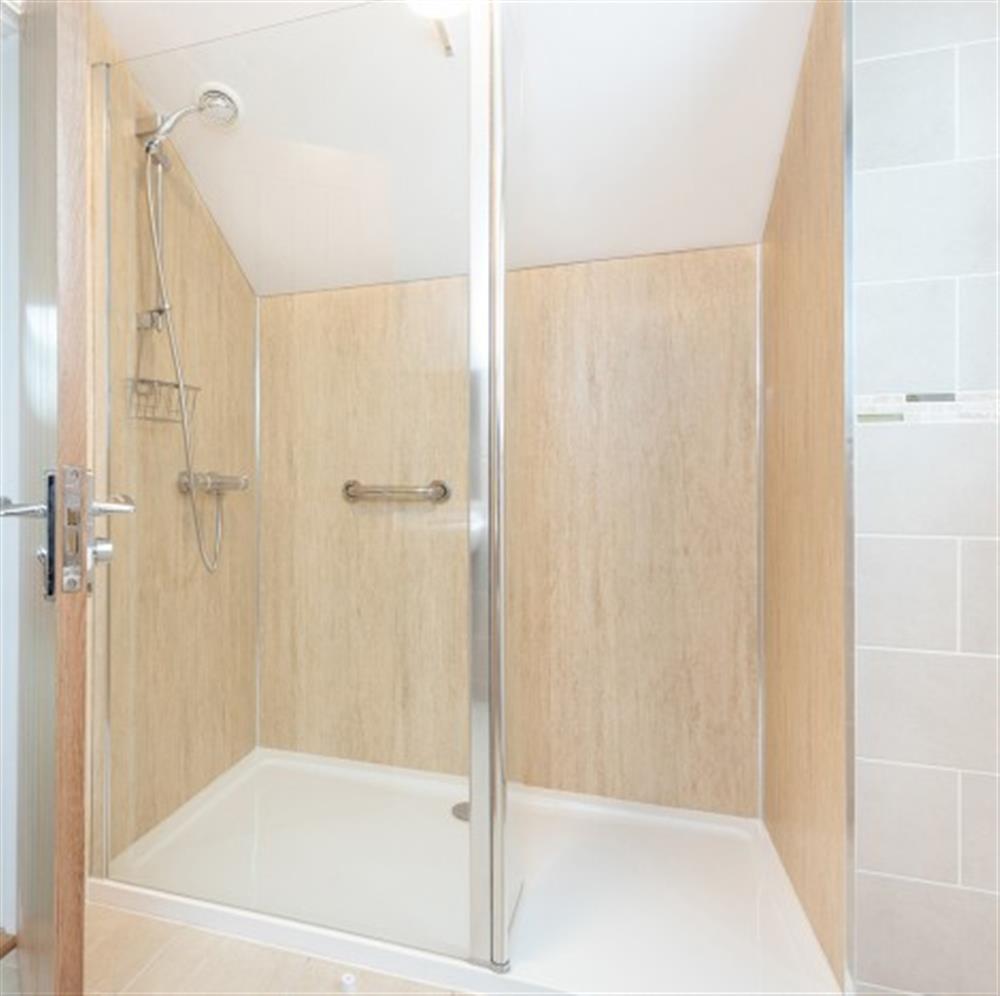 Ensuite shower room at Little Lucerne in Lyme Regis