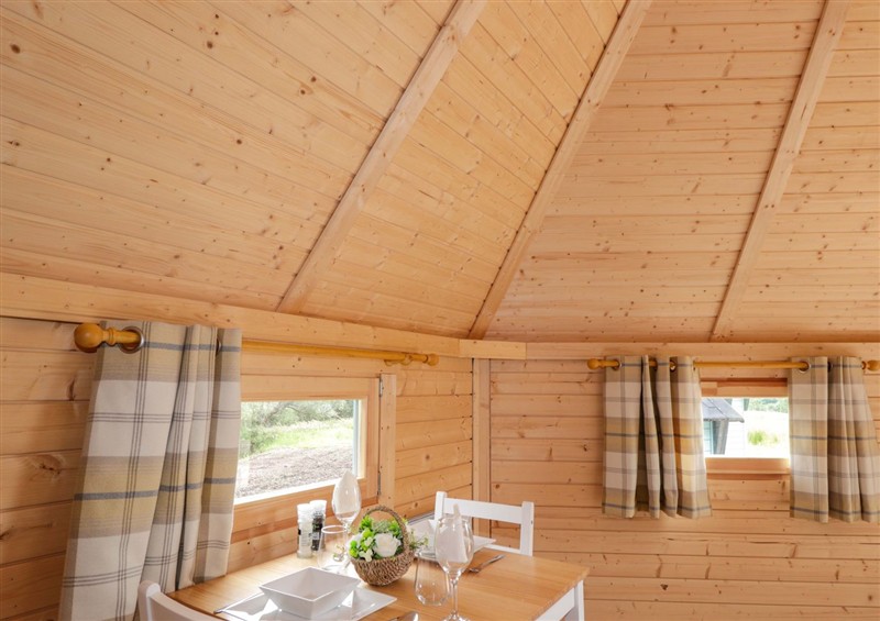 This is the kitchen at Little Luxe Lodges 1, Balmacara near Kyle of Lochalsh