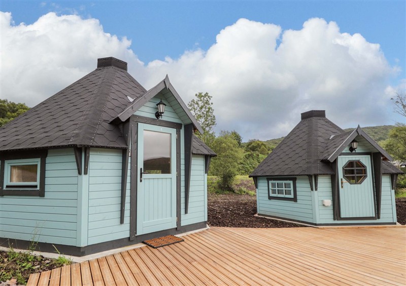 This is the setting of Little Luxe Lodges 1 at Little Luxe Lodges 1, Balmacara near Kyle of Lochalsh