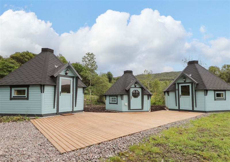 The setting of Little Luxe Lodges 2 at Little Luxe Lodges 2, Balmacara near Kyle of Lochalsh