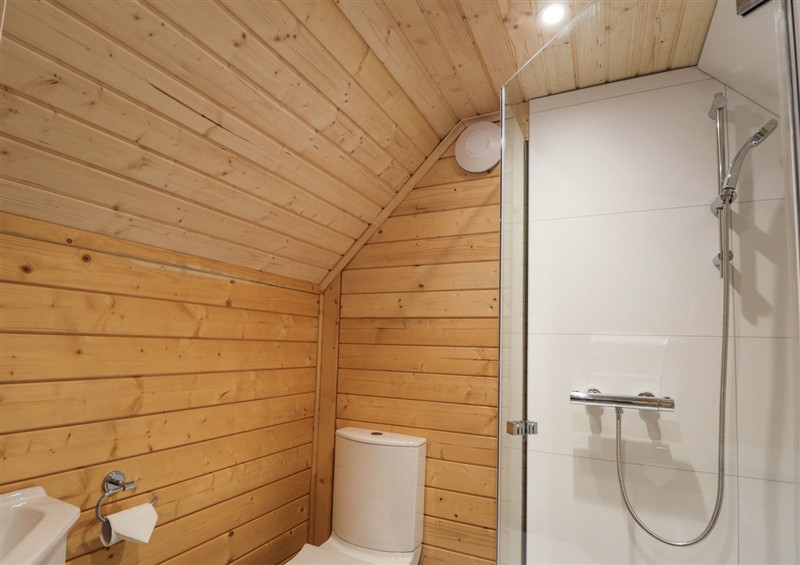 This is the bathroom at Little Luxe Lodges 2, Balmacara near Kyle of Lochalsh