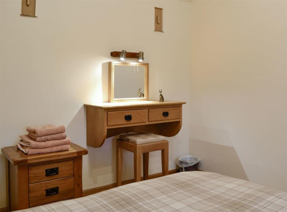 Dressing area within the twin bedroom at Little Meadow in Dearham, near Maryport, Cumbria