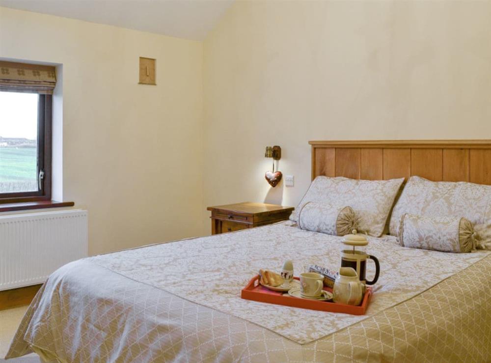 Relaxing double bedroom at Little Meadow in Dearham, near Maryport, Cumbria