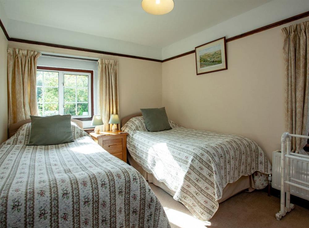 Twin bedroom at Little Meadow in Hexworthy, near Yelverton, Devon