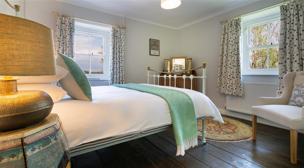 The double bedroom at Little Milford Farmhouse in Haverfordwest, Pembrokeshire