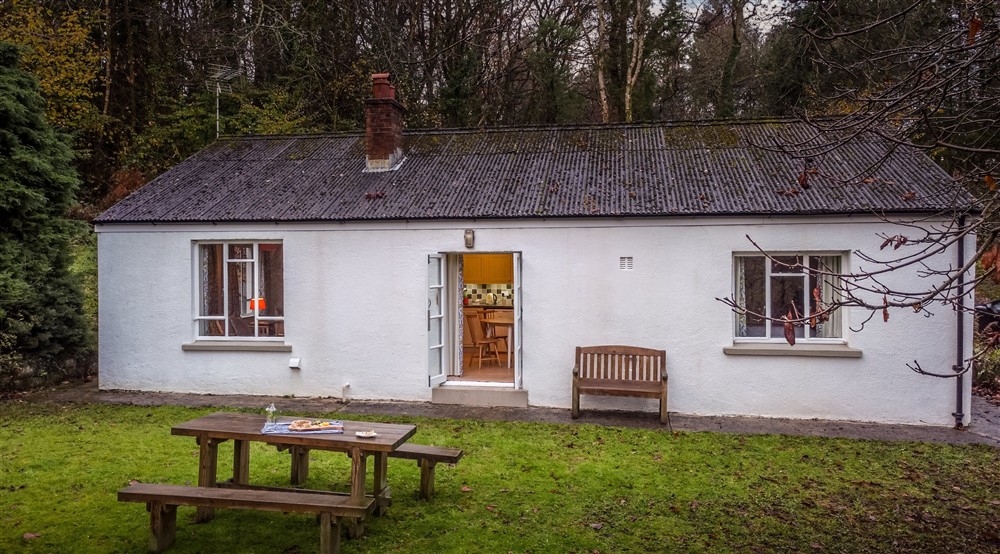 The exterior of Little Milford Lodge, Wales