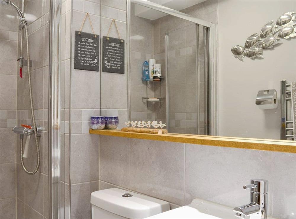 Well presented shower room at Little Nook in Ambleside, Cumbria