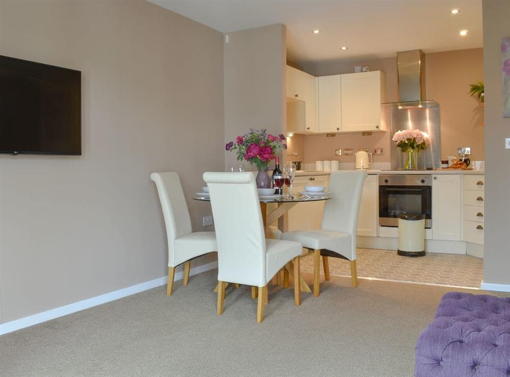 Open plan living space at Little Oak in Whitby, North Yorkshire