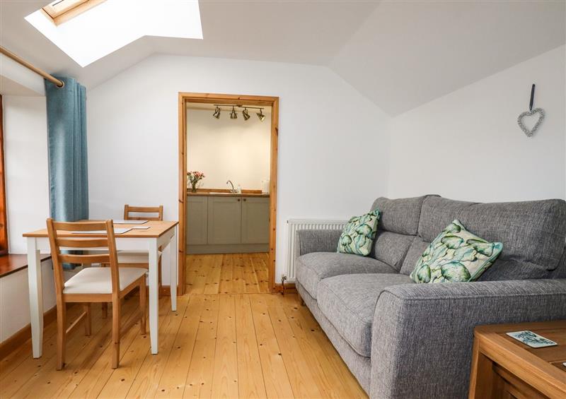 The living area at Little Orchard Barn, St Austell