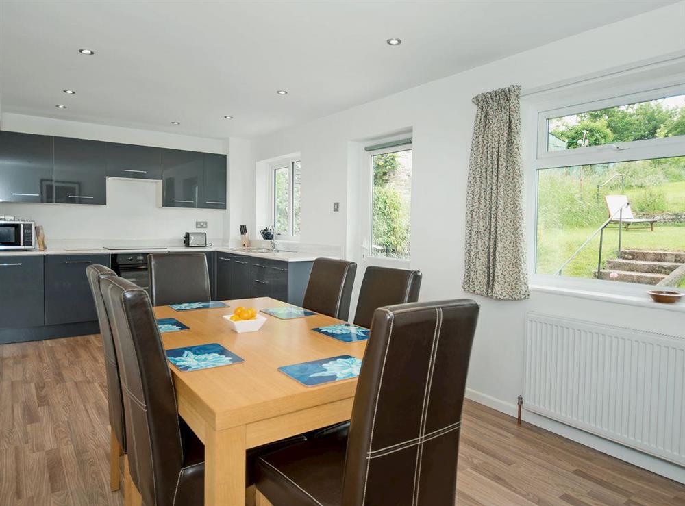 Contemporary kitchen/dining room at Little Orchard in High Littleton, near Bath, Avon