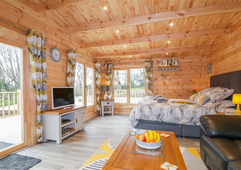 This is the setting of Little Orchard Lodge at Little Orchard Lodge, Goonhavern