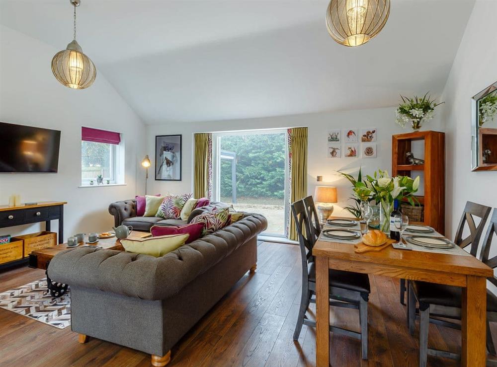 Open plan living space at Little Orchard in Worlington, near Bury St Edmunds, Suffolk
