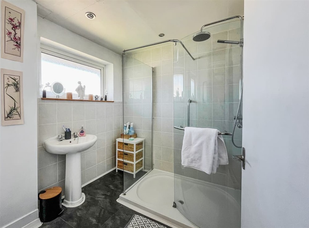 Bathroom at Little Orme Cottage in Penhryn Bay, near Llandudno, Gwynedd
