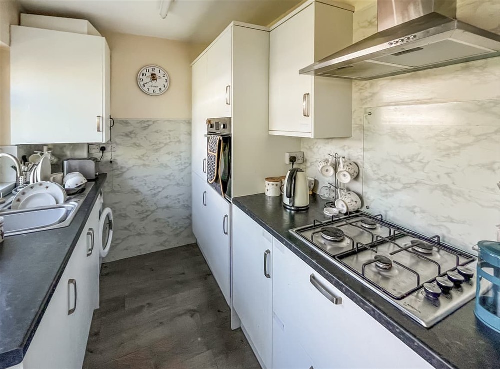 Kitchen at Little Orme Cottage in Penhryn Bay, near Llandudno, Gwynedd