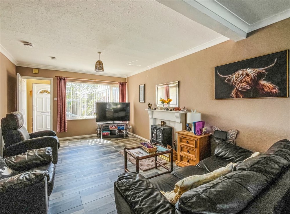 Living area at Little Orme Cottage in Penhryn Bay, near Llandudno, Gwynedd