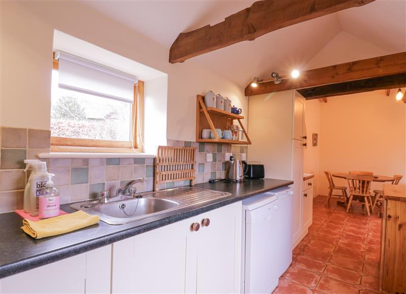 This is the kitchen at Little Owl Cottage, Dunwich near Westleton