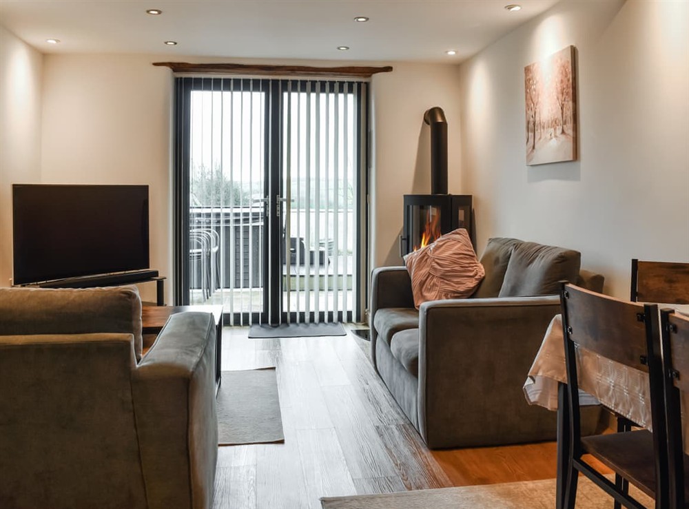 Living area at Little Owl Cottage in Umberleigh, Devon