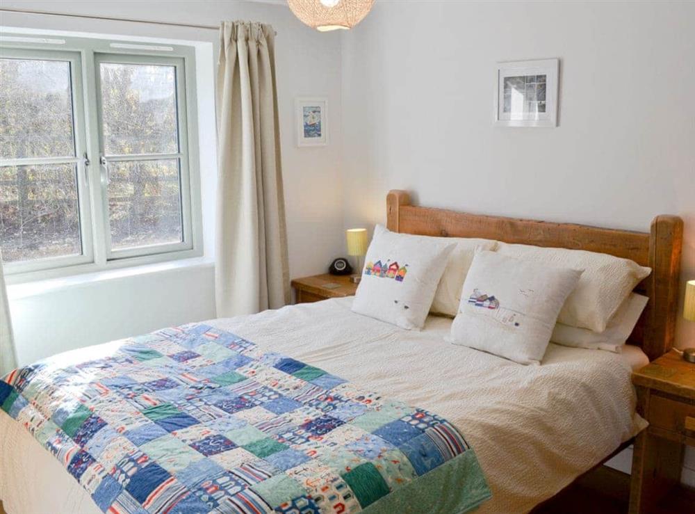 Double bedroom at Little Owl Lodge in St Columb, near Newquay, Cornwall