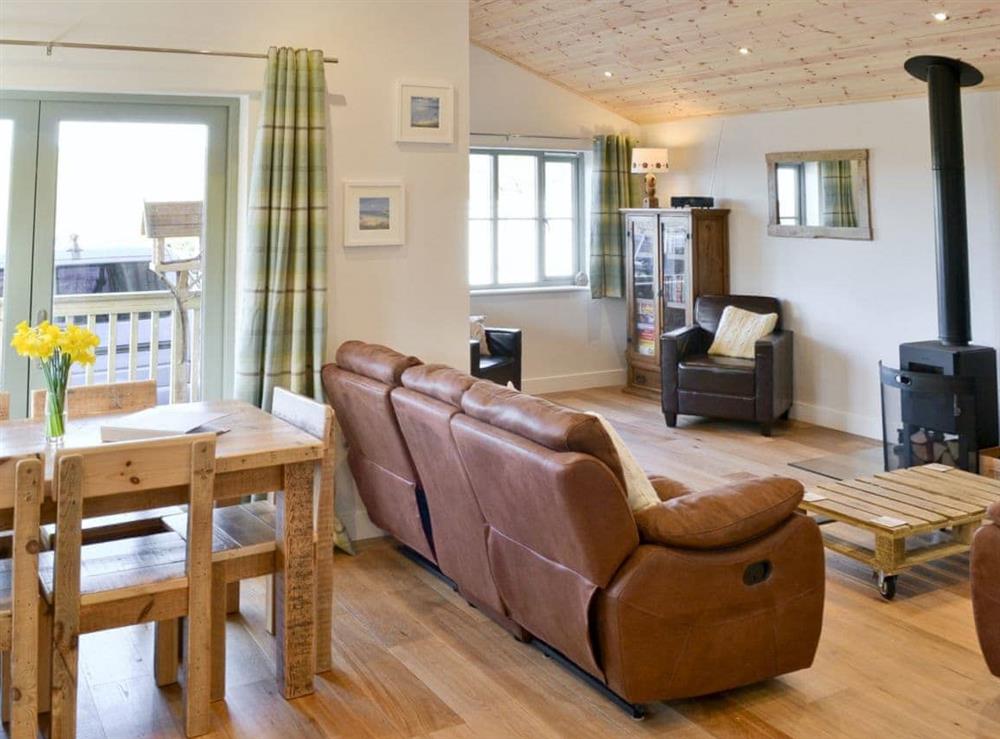 Open plan living/dining room/kitchen (photo 2) at Little Owl Lodge in St Columb, near Newquay, Cornwall
