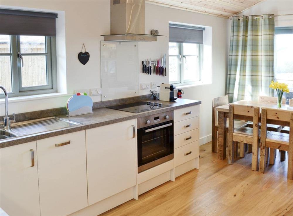 Open plan living/dining room/kitchen (photo 4) at Little Owl Lodge in St Columb, near Newquay, Cornwall