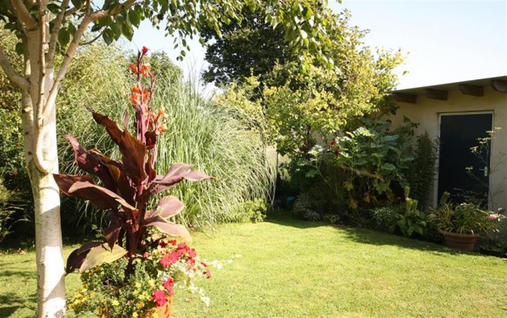 The attractive private garden is to the front (photo 2) at Little Perhay in Bridport