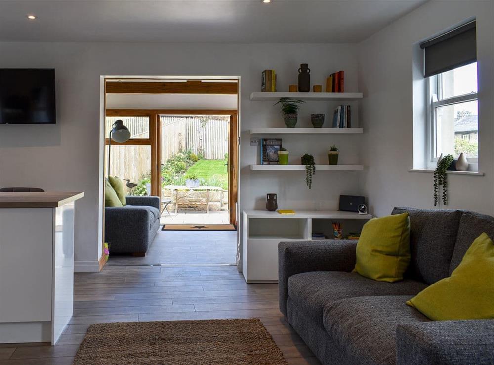 Open plan living space at Little Plumtree in Addingham, near Ilkley, West Yorkshire