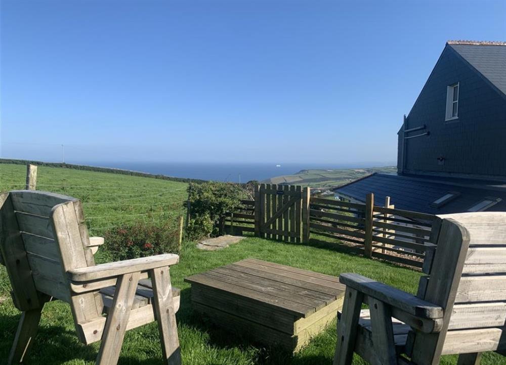 Garden with a view at Little Pol in Boscastle