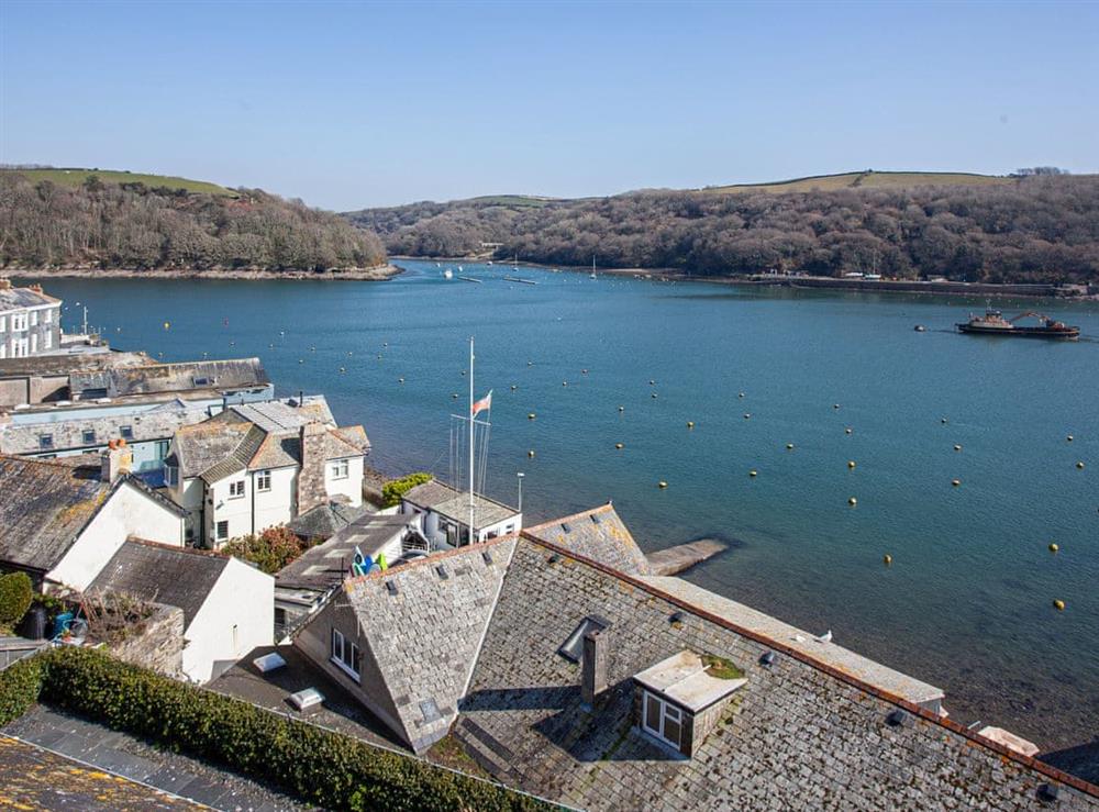 View from bedroom window at Little Quoin in Fowey, Cornwall