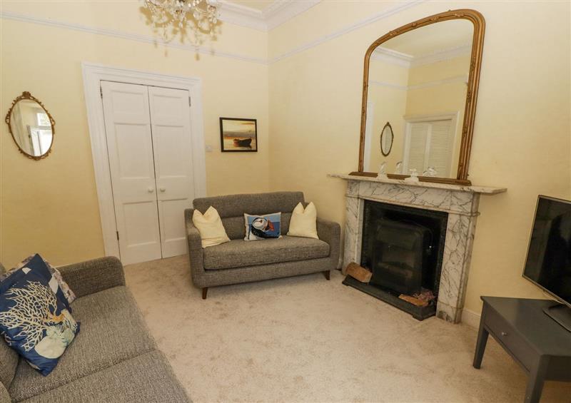 This is the living room at Little Rosemount, Tenby