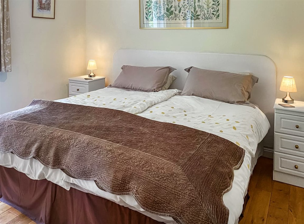 Double bedroom at Little Roskymer in The Lizard Peninsula, Cornwall