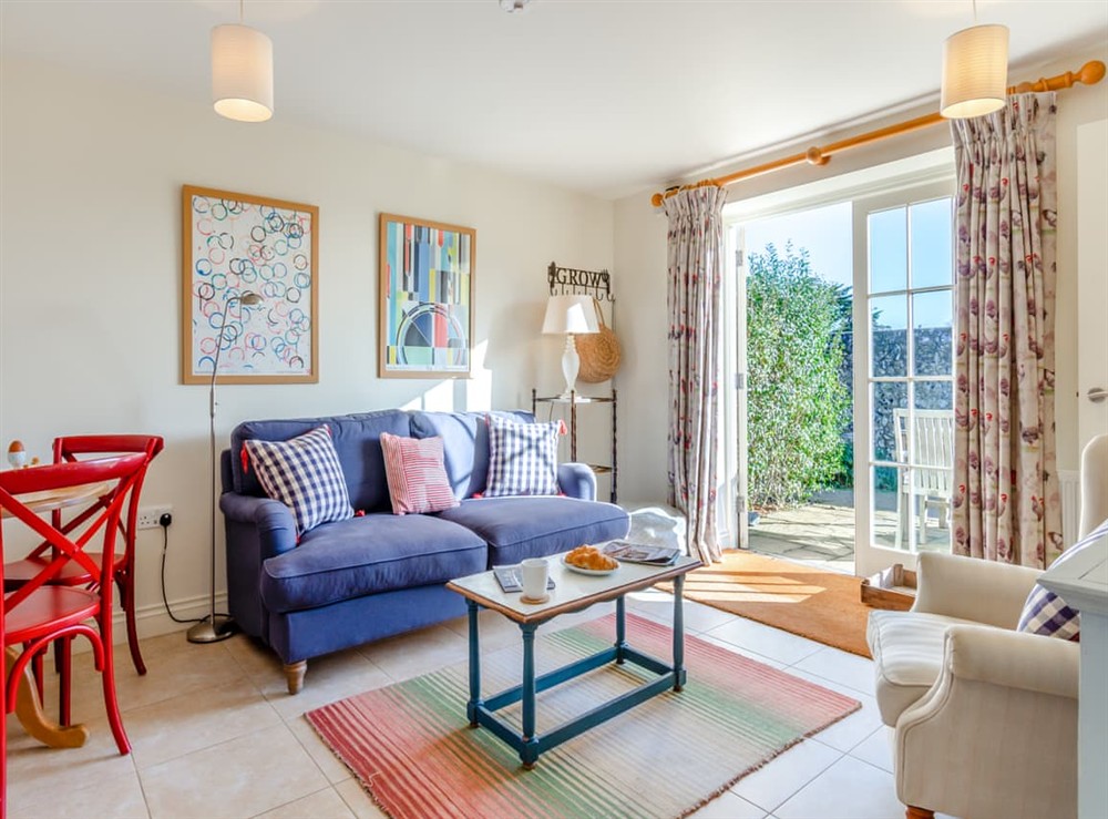 Open plan living space at Little Scarlett in East Dean, East Sussex