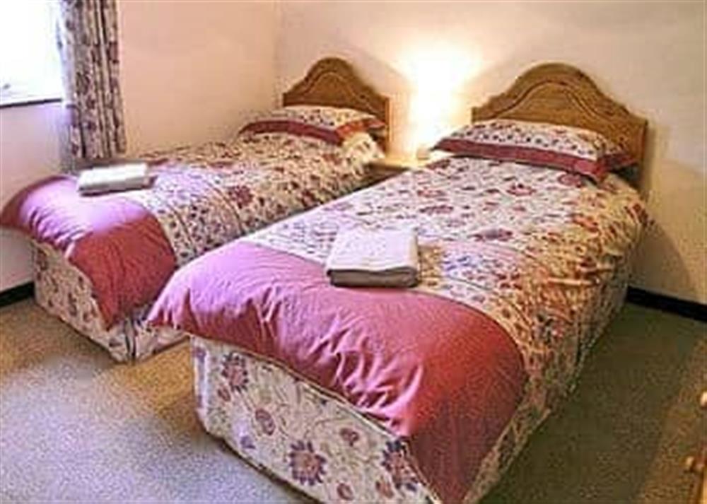 Twin bedroom at Little Springfield in Angarrack, near Hayle, Cornwall