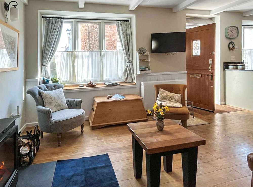 Living area at Little Stables in Kingsand, Cornwall